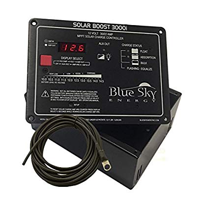 Blue Sky Energy Solar Boost 3000i MPPT 30 Amp Charge Controller Kit, with Wall Mount Box and Battery Sensor