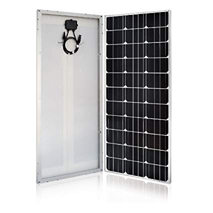 HQST 100 Watt 12 Volt Monocrystalline Solar Panel (Slim Design)