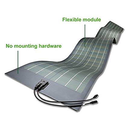 Unlimited Solar UFLX-100, Flexible Solar Panel 100 Watt 12 Volt, RV, Marine, Off-Grid, Made in USA