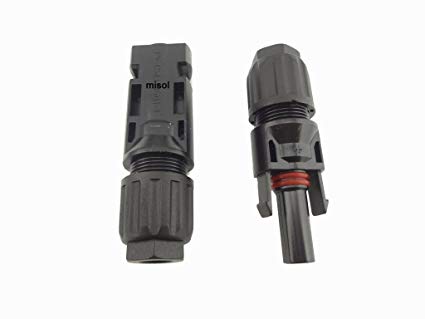 MISOL MC4 Connector for solar panel male female / MC4 Adapter / TUV certification / photovoltaic connector / Double Seal Rings for Better Waterproof Effect