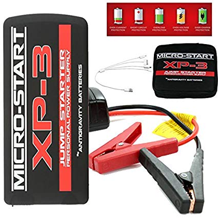 Antigravity Batteries Micro Start XP-3 400 Amp Lithium Portable 8000 mAh Car Jump Starter, Power Bank, Flashlight