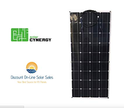 DOLSS 120watt 12volt Monocrystalline Flexible-Bendable Solar Panel