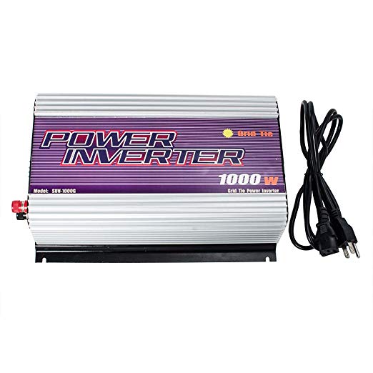 iMeshbean® LCD 1000W Solar Gird Tie Inverter MPPT Pure Sine Wave DC 22V-60V TO AC 110V/120V USA