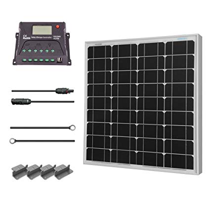 Renogy 50 Watt 12 Volt Monocrystalline Solar Starter Kit