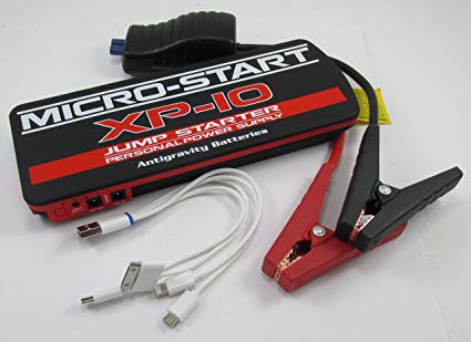 Antigravity Batteries MICRO START XP-10 Mini Car Truck Battery Jump Starter & Charger - Back Up Power Supply - S.O.S. Flaslight - JUMPS A DIESEL TRUCK! Laptop GoPro Cell Phone Charger iPhone