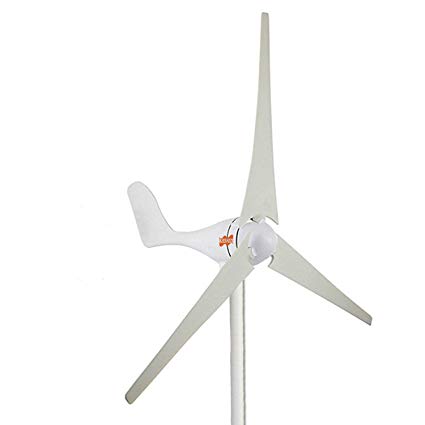 MarsRock Small Wind Turbine Generator AC 12Volt or 24Volt,400W Economy Windmill for Wind Solar Hybrid System 2m/s Start Wind Speed 3 blades (400Watt 12Volt)