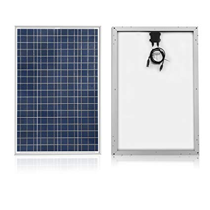 ACOPOWER 100w Solar Panel, Polycrystalline PV Solar Charger with MC4 Connectors for 12v Battery