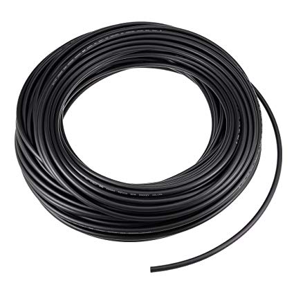 uxcell 165FT Solar PV Cable, 10 AWG, 1000V Wire, Copper, PV Approved & Sunlight resistant, Black Color