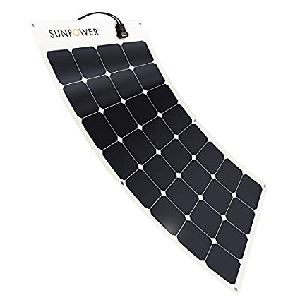 SunPower® 100 Watt Flexible Monocrystalline High Efficiency Solar Panel