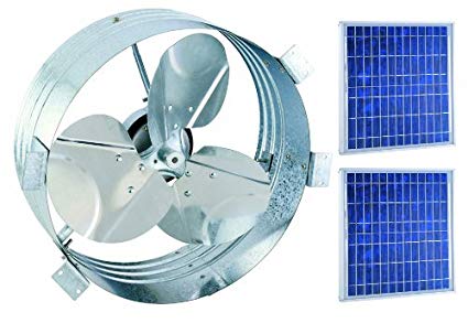 Brightwatts - Ultimate Gable Fan with 25w Solar Panel