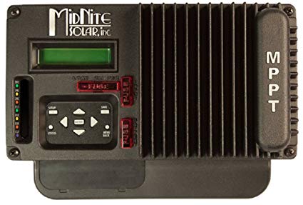 Midnite Solar, The KID MPPT Charge Controller, 150VDC, 30A, 12-48V Battery, with LCD & wall mount bracket, Black, MNKID-B