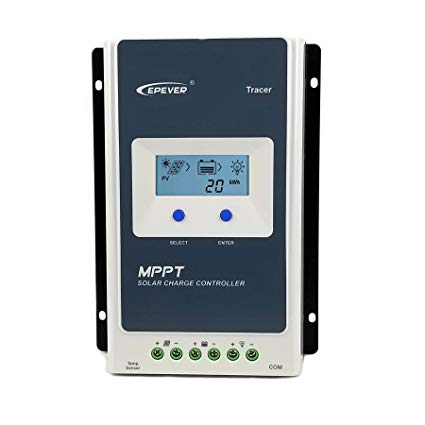 Qaurora MPPT Solar Charge Controller Tracer A Series 10A/20A/30A/40A with 12V/24V DC Automatically Identifying System Voltage (30A)