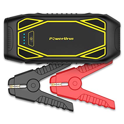 PowerUrus IP66 1600A Peak Portable Car Jump Starter (Up to 10L Gas, 6.5L Diesel) Quick Charge 3.0 Power Bank 12V DC Power Source
