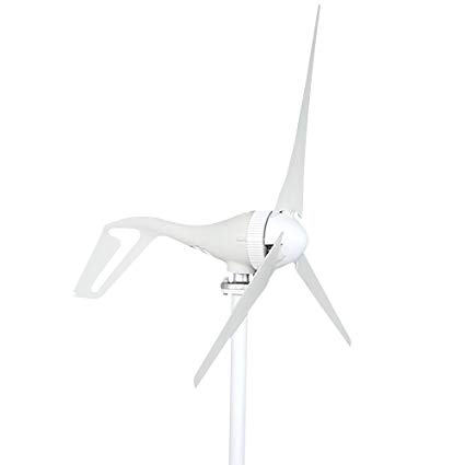 HUKOER Wind Turbine Generator 12v/24v 100w/200w/300w 3 Blades Low Wind Speed Starting Top Rated NSK Bearings Garden Street Lights Wind Turbines