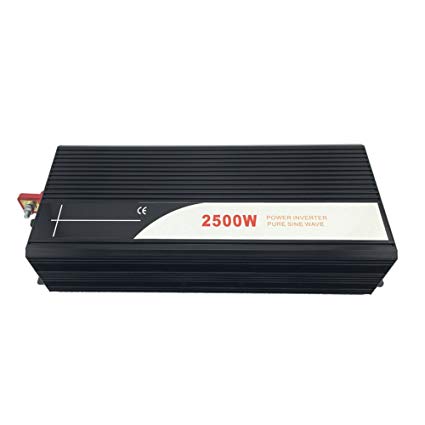 Xijia 2500W (Peak 5000W) Pure Sine Wave power Inverter DC 24V 48V to AC 120V 60HZ Solar converter For Home Use car (DC 24V to AC 120V)