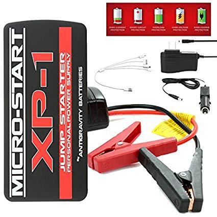 Antigravity Batteries AG-XP-1 MICRO START 400 Amp 12,000 mAh Car V8 Lithium Jump Starter, Power Bank and Flashlight with Carrying ase
