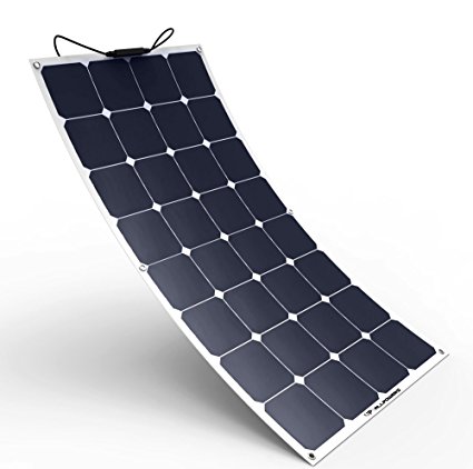 ALLPOWERS Solar Panel 100W 18V 12V Bendable Flexible Solar Charger SunPower Solar Module with MC4 for RV, Boat, Cabin, Tent, Car, Trailer, 12v Battery or Any Other Irregular Surface