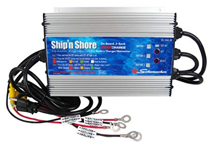 Schumacher SS-15A3-OB Ship 'N Shore 15 Amps 12V Automatic On-Board 3-Bank Charger