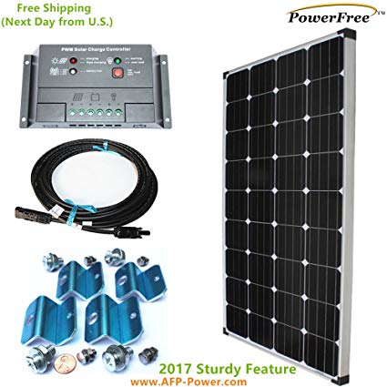 MonoPlus Solar Cell 150w 150 Watt Panel Charging Kit for 12v Battery RV Boat