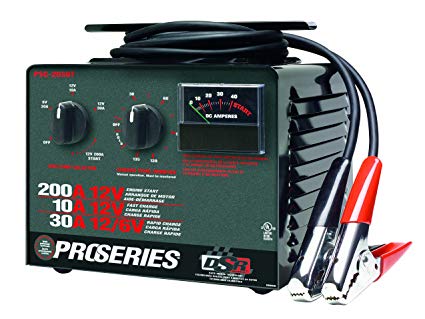 Schumacher PSC-2030T DSR ProSeries 10/30/200 Amp 6/12 Volt Manual Bench Top Battery Charger/Starter